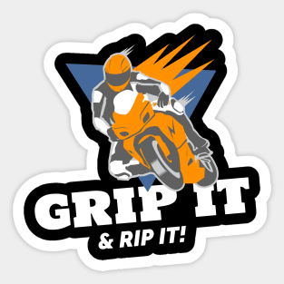 Grip It & Rip It! Motorcycle Sticker